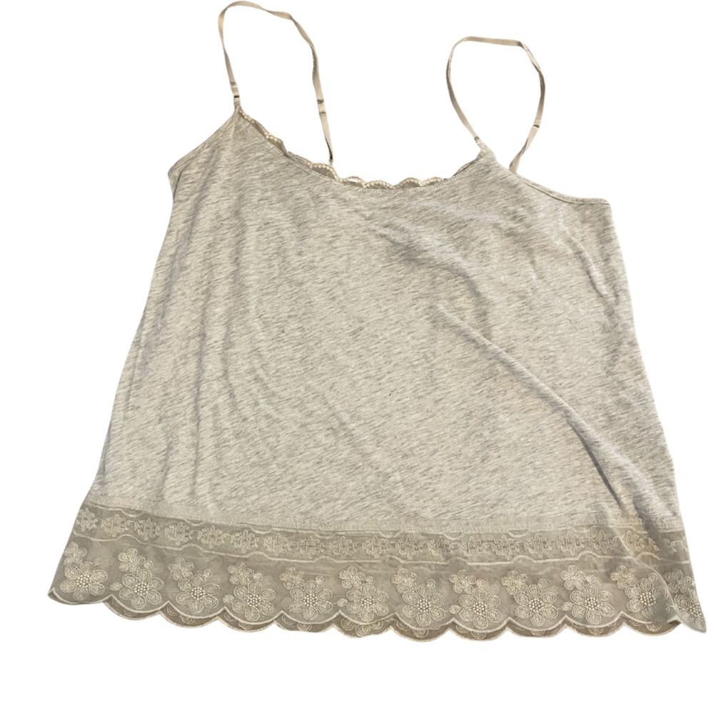 SOLD American Eagle Gray Lace Trim Cami Top